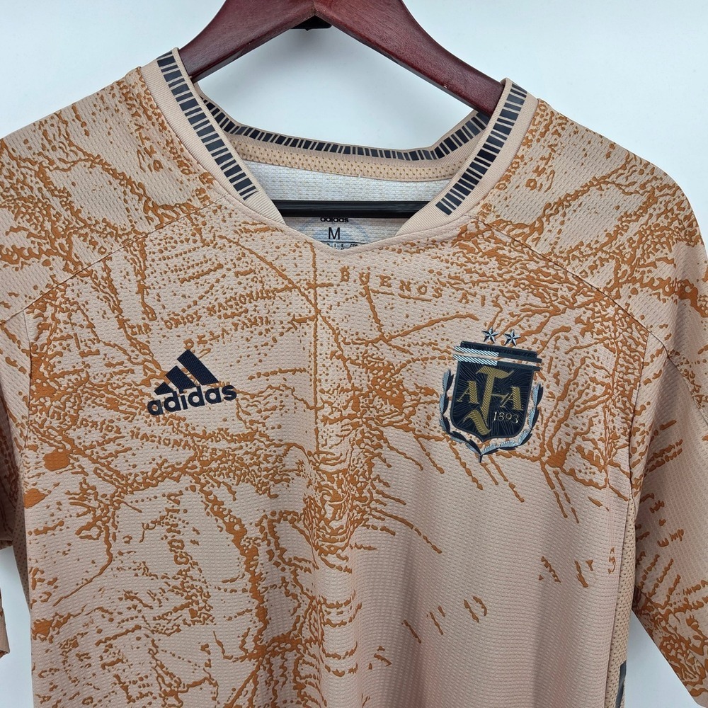 Adidas Argentina World Cup Soccer Away Jersey Special Gold Mens Medium #24 - Picture 5 of 16